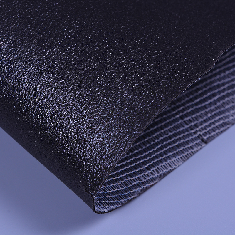 Wholesale leather surface and auxiliary materials: PVC black and white base rubber, 0.6-1.4MM pic 3