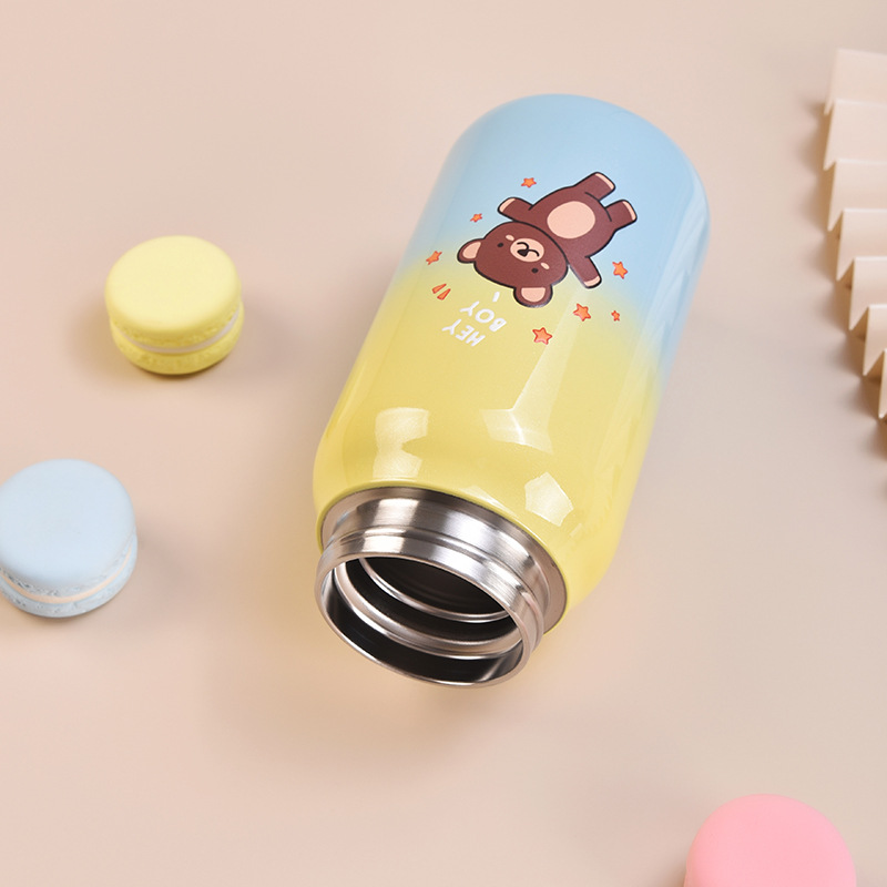 快乐萌熊多色保温杯304不锈钢茶杯 密封防漏方便携带防滑耐磨水杯详情17