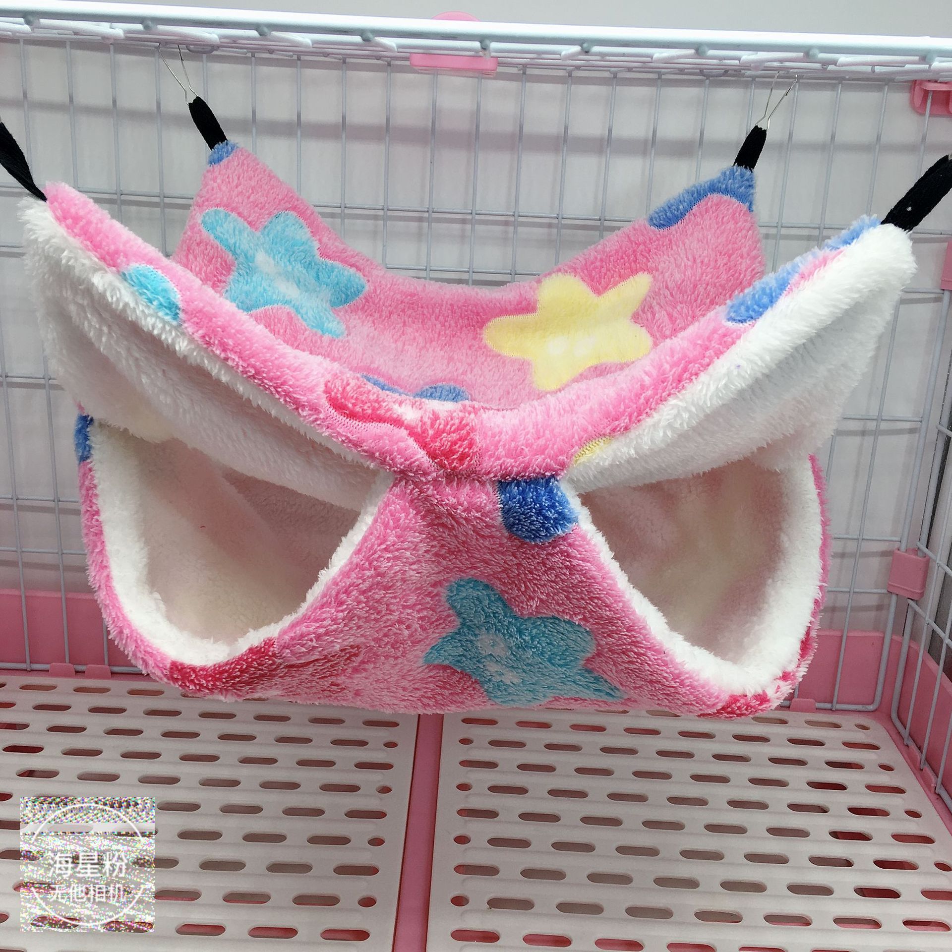 蜜袋鼯保暖双层夹层吊床小宠吊床悬挂式松鼠睡袋宠物用品仓鼠吊床详情16