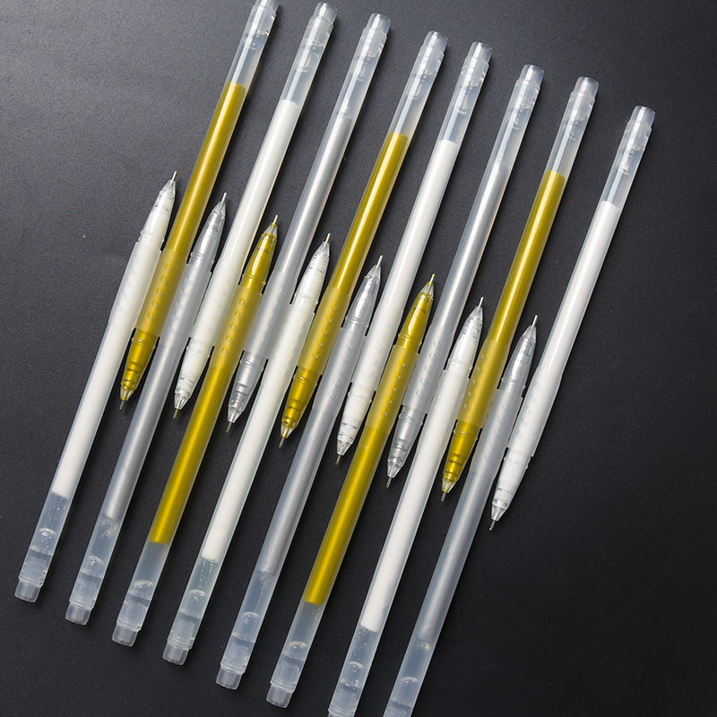 Student hand-drawn gold outlining pen, signature pen, art outlining, white brightening, journal pen, silver pic 7