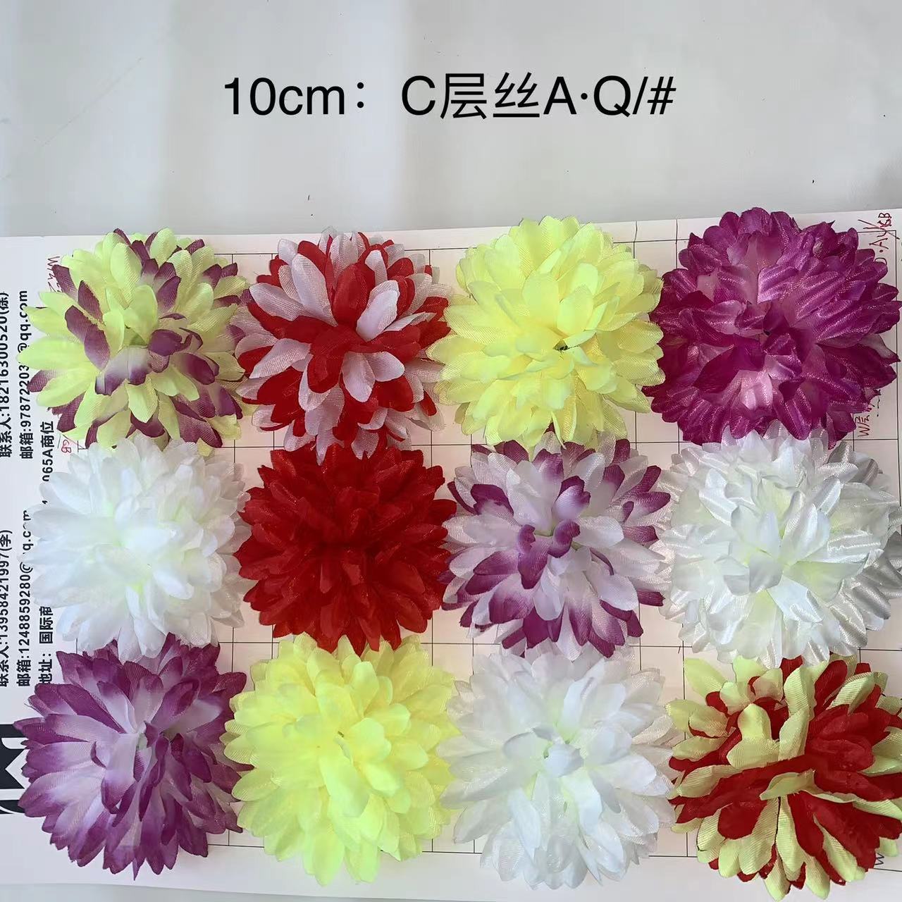 The flowers are cheap and beautiful. The flower heads are preserved flowers. We offer wholesale of fake flower arrangements for visiting graves and paying respects during the Qingming Festival pic 5