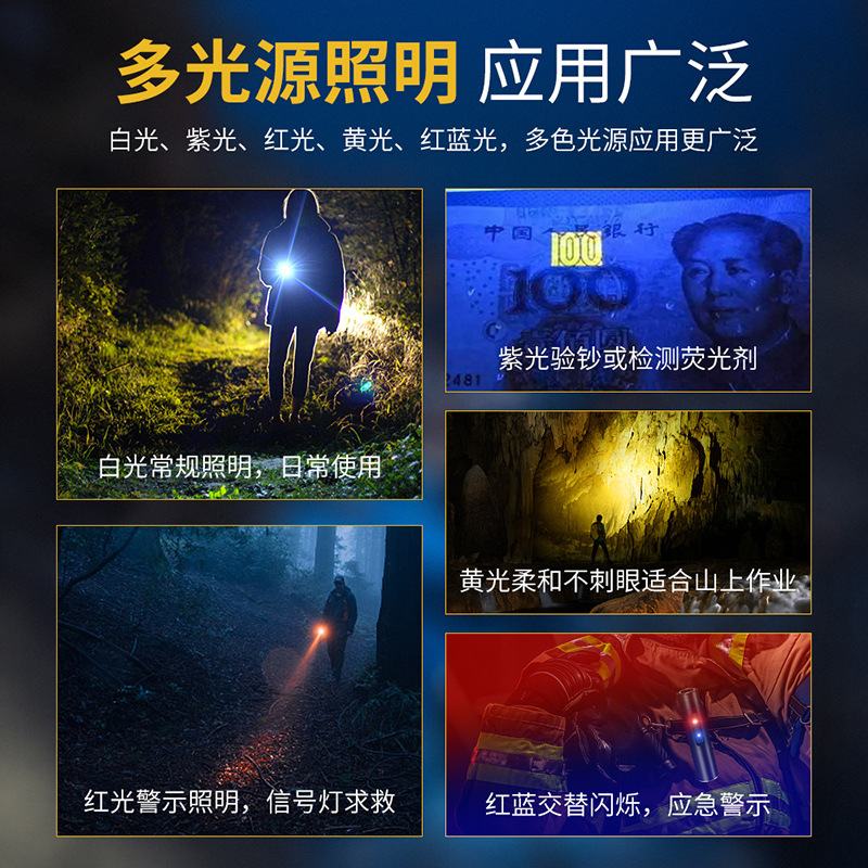 Attractive Mini Multi-functional Flashlight, Strong Light Charging Corner Side Light, LED keychain Work Light, Portable Home Model 20367 pic 9