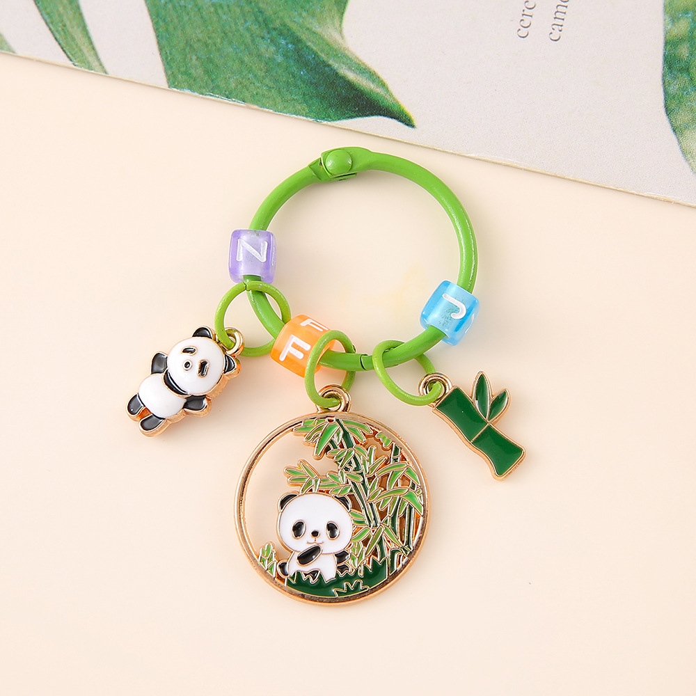 国潮成都创意卡通大熊猫钥匙扣可爱文创挂件情侣旅游纪念小礼品详情8