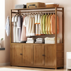 楠竹简易书架落地儿童客厅多层置物架桌面实木学生收纳储物书柜子详情50