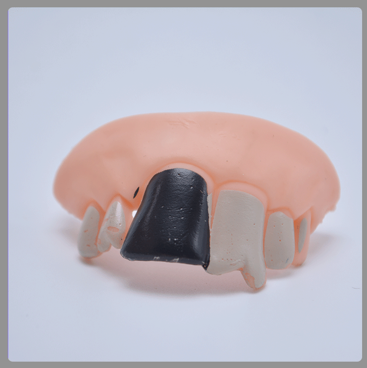 外贸跨境万圣节僵尸牙套套装道具仿真假牙整蛊搞笑龅牙牙齿假牙详情6