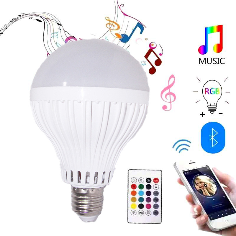 Bluetooth music bulb led seven-color RGB Bluetooth audio bulb remote control music bulb via smartphone APP pic 4