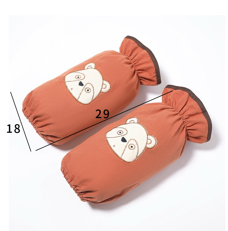 袖套大量批发卡通小熊刺绣棉袖套家务服务员防油污袖套亚马逊货源详情11