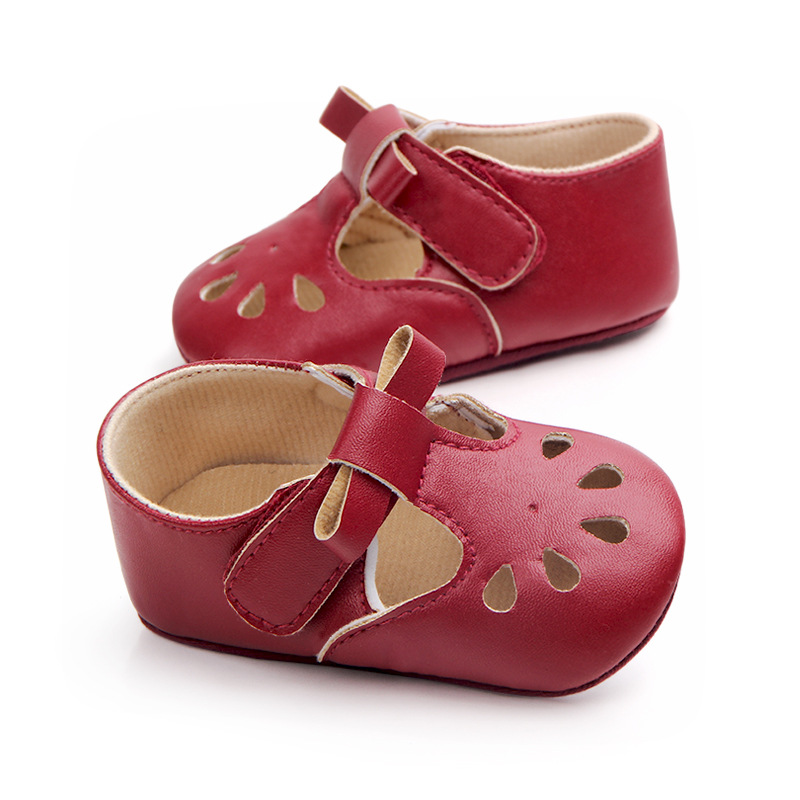 Wholesale of best-selling multi-color perforated baby shoes, anti-slip walking shoes, semi-rubber soles and soft-soled baby shoes 0921 pic 18