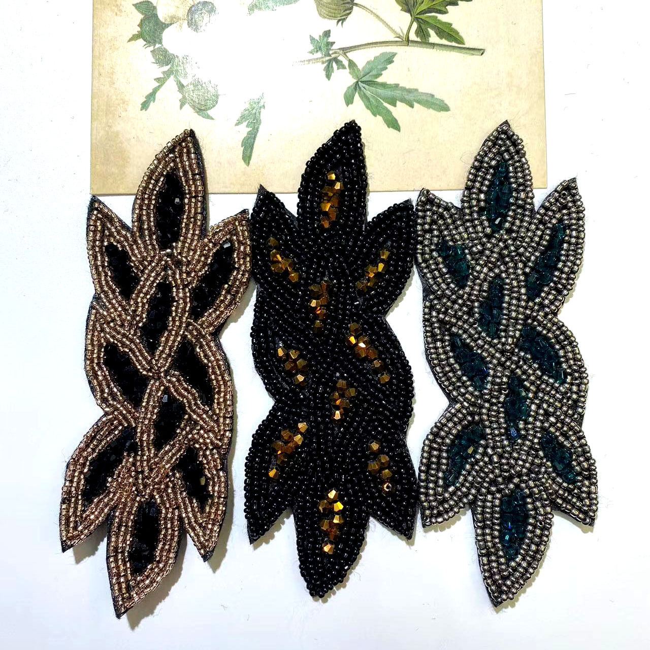 欧美热销款发箍配件气质复古发饰配件手工串珠水晶配饰厂家直销批详情10