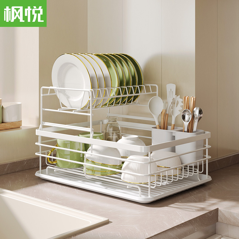 Fengyue Ironwork cookware storage rack, multi-layer adjustable kitchen storage rack, multi-functional desktop, telescopic pot lid rack pic 5
