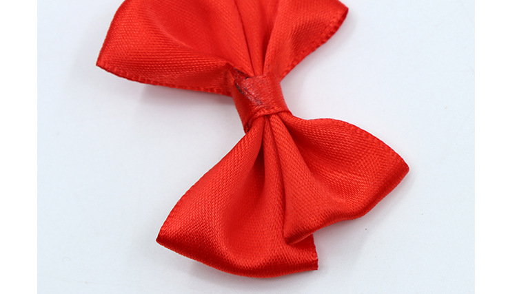 Pearl swallowtail bow wedding candy box packaging bow, professional hand-knitted woven ribbon bow headwear pic 9