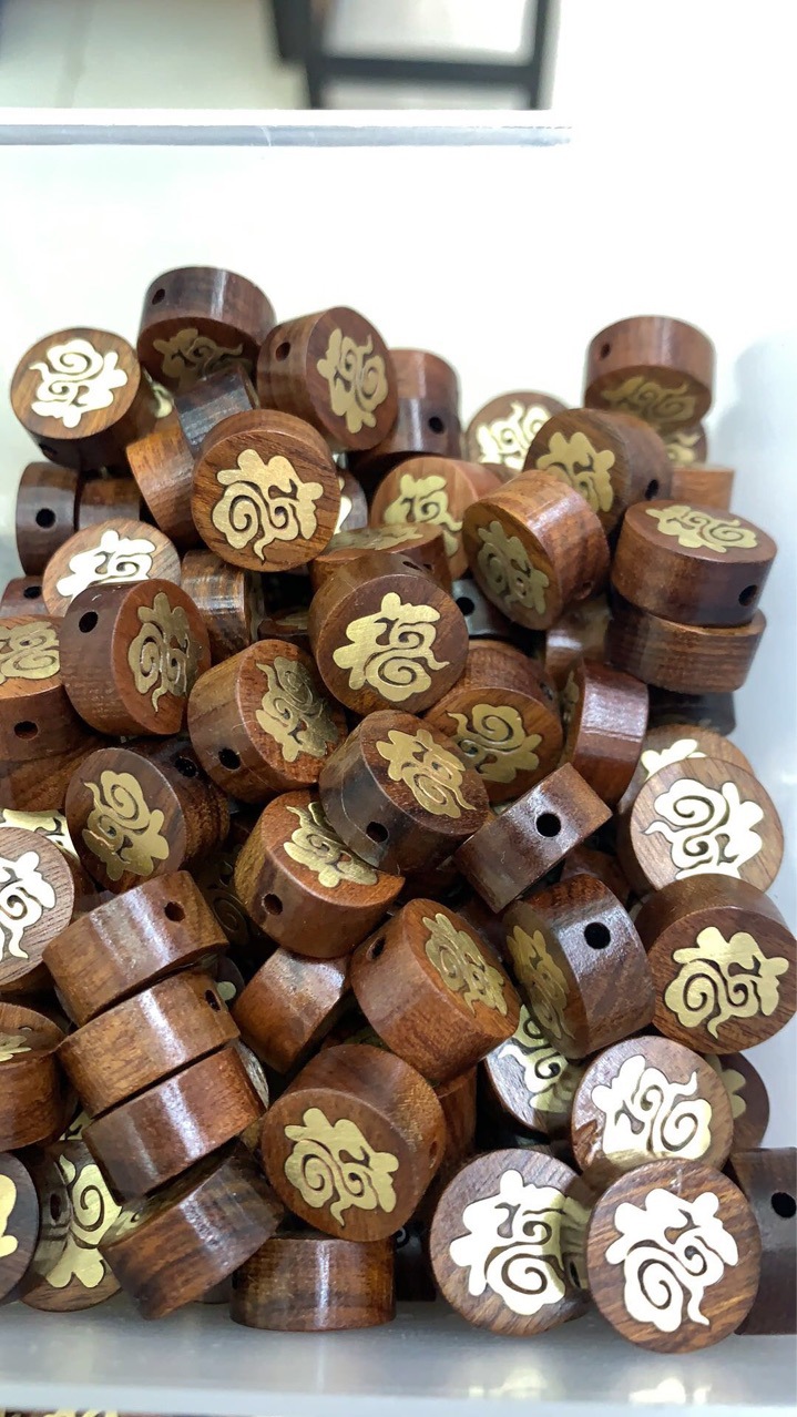 Jewelry accessories, wood, metal, color retention, good luck, happiness, shoes, bags, clothing, diy handmade custom small pendants pic 7