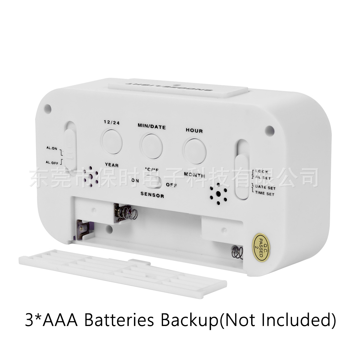 Temperature version Smart clock, silent clock, electronic clock, light-sensing alarm clock, Smart LCD alarm clock for sleepy students pic 1