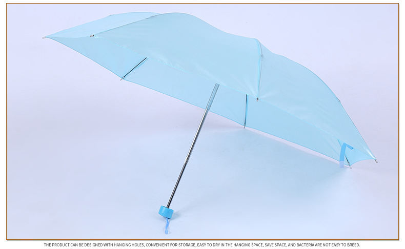 8K couple patterned short-handled umbrellas, three-fold umbrellas, portable mini folding umbrellas, 10-yuan store supply in Linyi pic 14