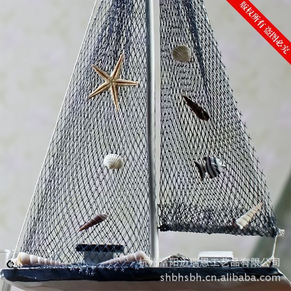 渔网帆船 地中海 家居饰品 船模 创意家居摆件 单帆船 MA04326详情40