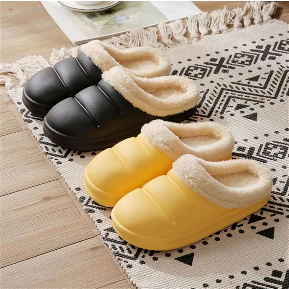 跨境批发现货棉拖鞋女秋冬季家居室内保暖厚底冬天防水毛绒棉鞋男详情20