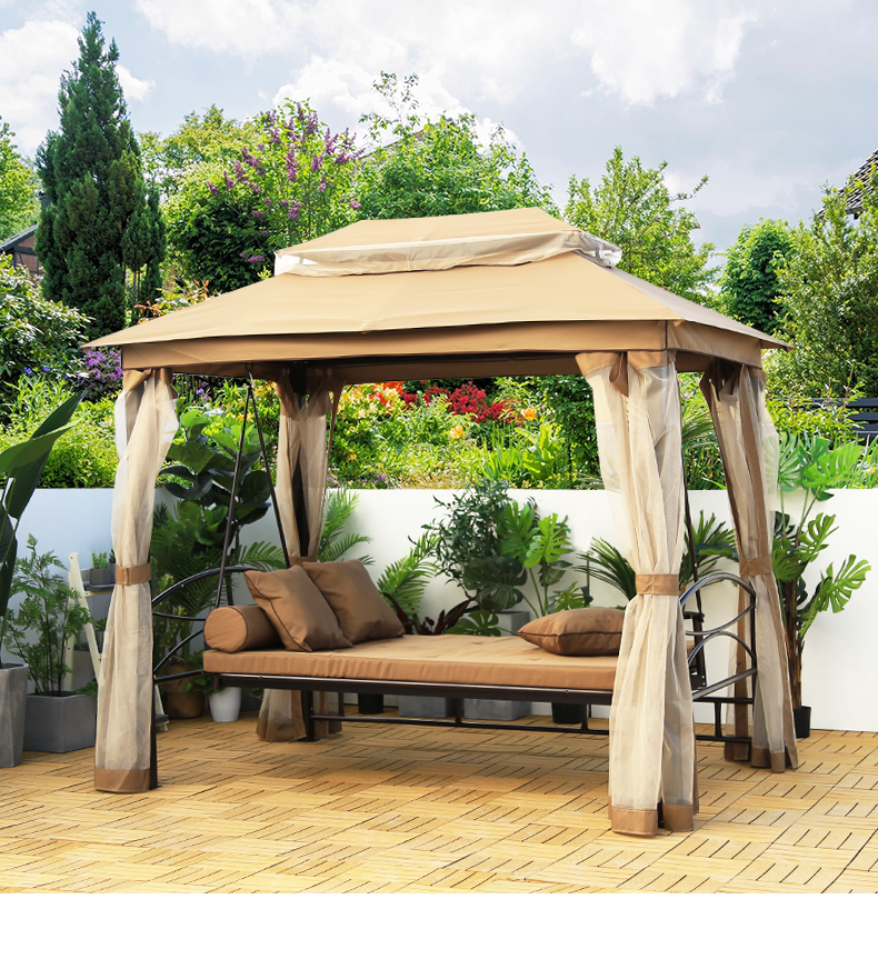 野人谷户外秋千户外吊椅双人摇椅躺椅阳台吊床室外庭院秋千摇篮椅详情11