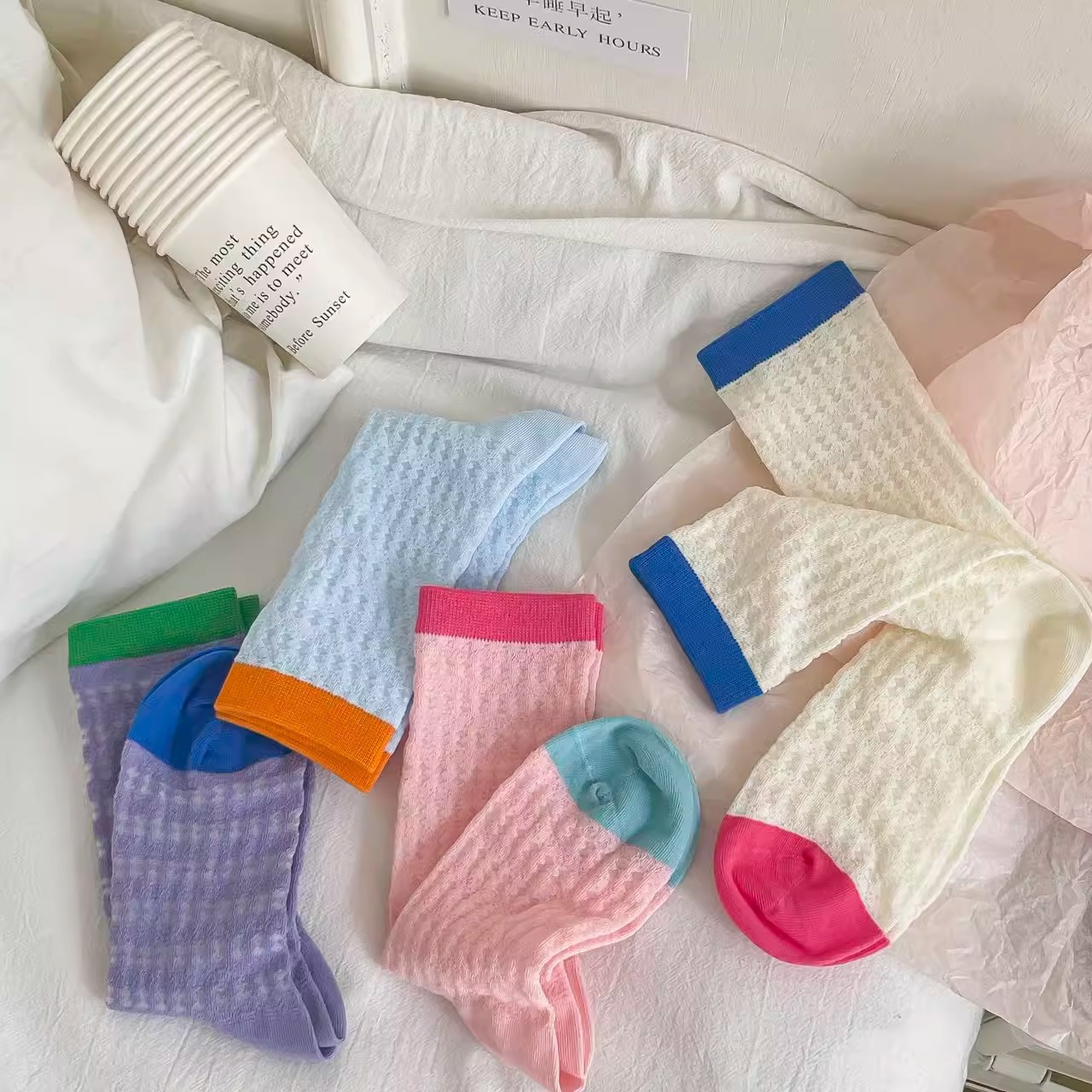 玻璃丝袜子女中筒袜夏季薄款ins潮透气可爱甜美少女卡丝夏天长袜详情3