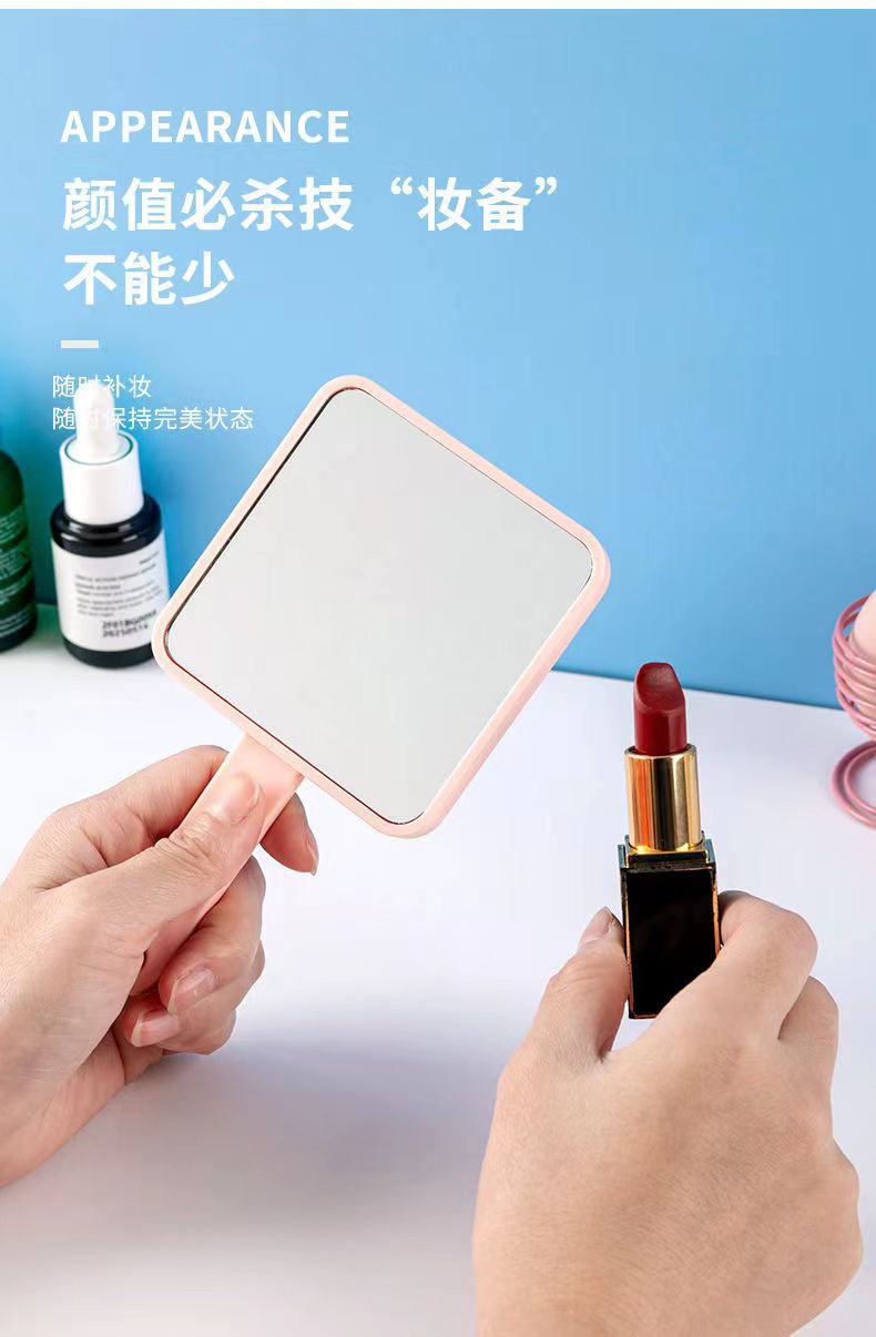 镜子化妆镜手持便携式镜梳套装镜子学生少女网红宿舍随手美妆镜详情2