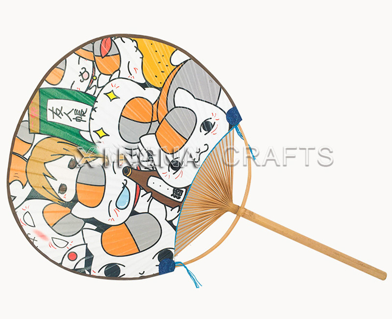 古风扇子企业团扇圆扇中国风蒲扇汉服刺绣宫廷团扇直供详情12