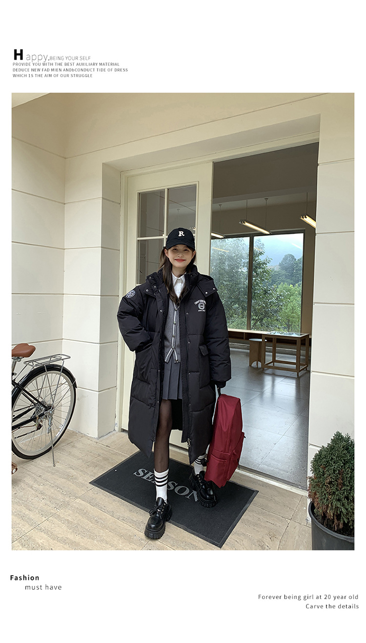 宽松羽绒棉服女2023冬新款韩版面包服中长款遮肉显瘦时尚棉袄外套详情25