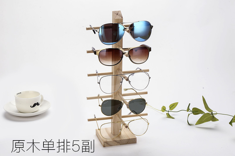 Solid wood eyeglass display stand, eyeglass store storage rack, display decoration prop, sunglasses, sunglasses stand, eyeglass rack pic 7