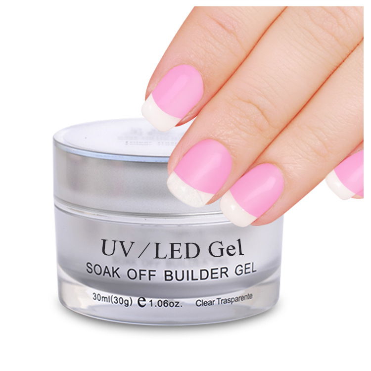 E&A Nail Polish Glue Factory Direct sales: 30g transparent UV glue, phototherapy glue, pink phototherapy nail polish glue, model glue, exclusively for export pic 16