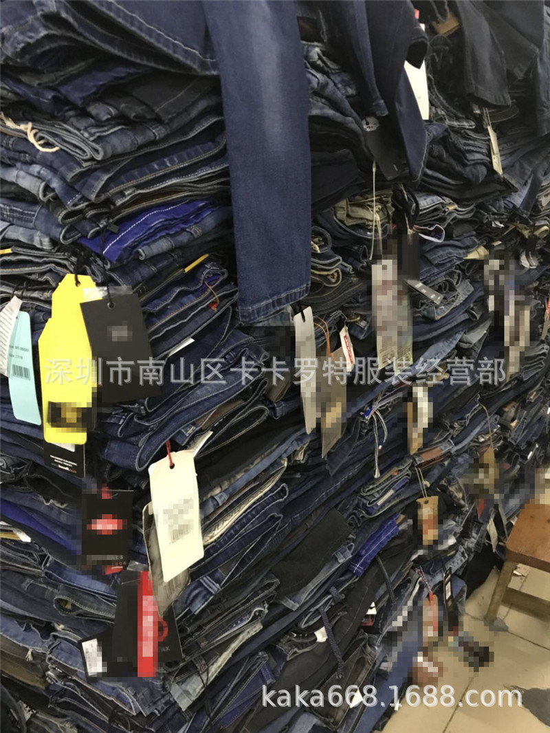 Men's jeans wholesale男式牛仔裤弹力直筒批发出口男士尾单长裤详情24