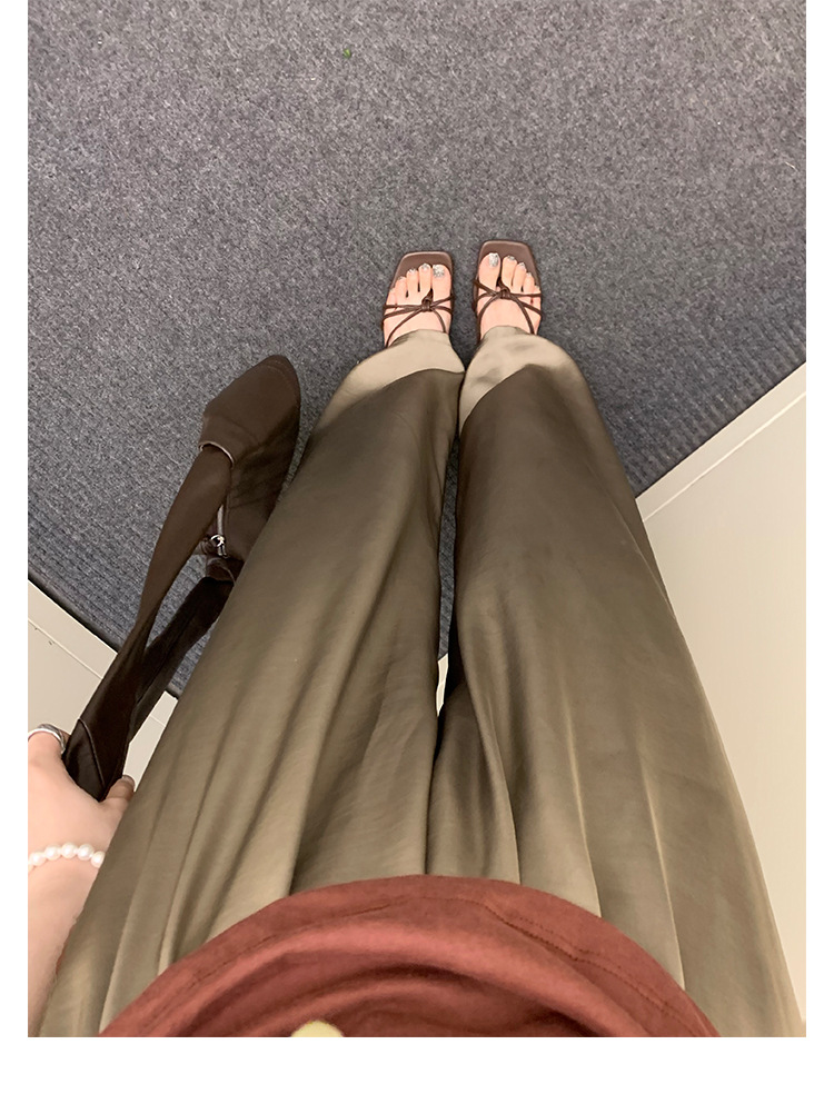 羊皮版葡萄妈同款法式方头高跟鞋细带粗跟平底拖鞋女夏季扭结凉拖详情25