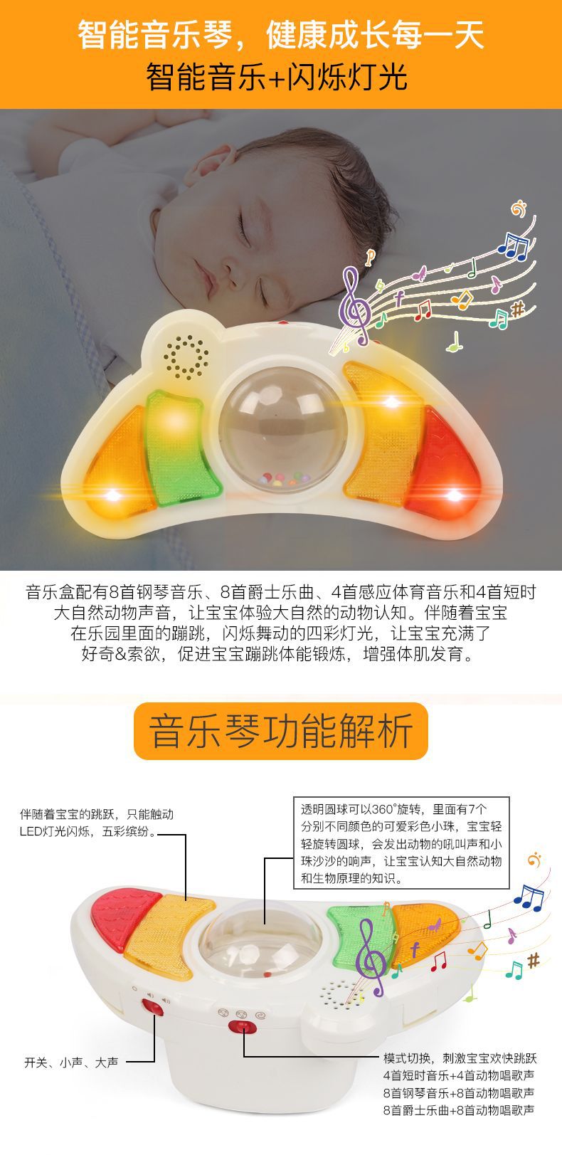 宝宝助步车防o型腿多功能防摔跤防侧翻平衡可坐手推车婴儿学步车详情3