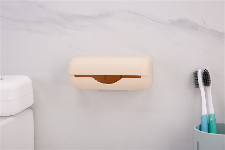 Wholesale garbage bag storage box, non-perforated wall-mounted shopping bag storage box, large-capacity plastic bag storage wonder pic 26