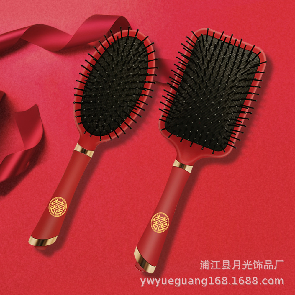 气垫梳气囊梳子头部按摩梳子女士专用长发卷发梳家用便携梳头神器详情8