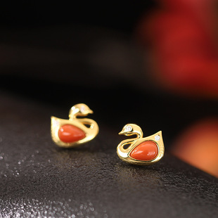 竹节耳环女竹够耳钉小众设计感高级玉石耳坠2022新款纯银耳饰耳圈详情7