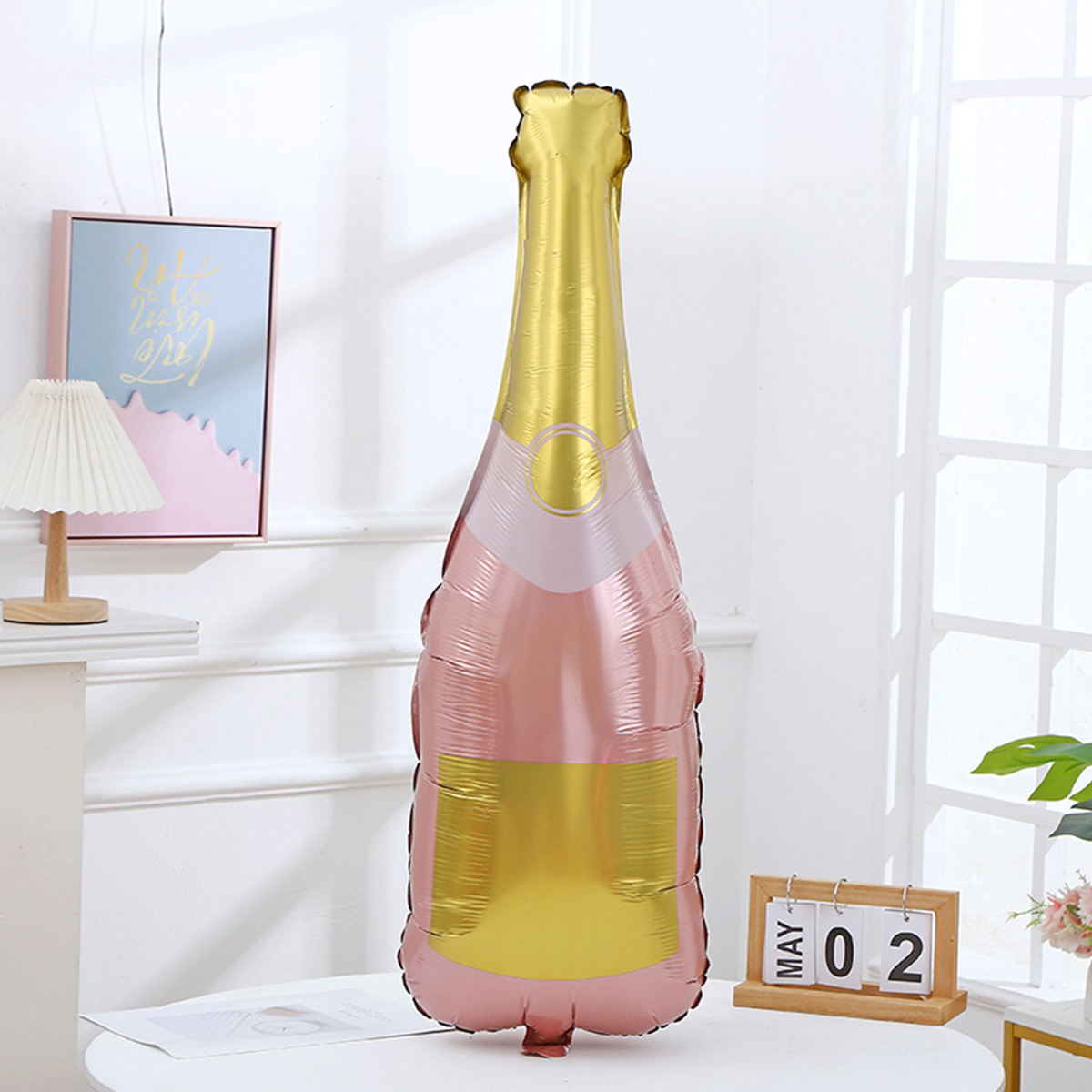 Cross-border champagne bottle aluminum film balloons, birthday declaration, wedding aluminum foil balloons, New Year party decoration and arrangement balloons pic 4