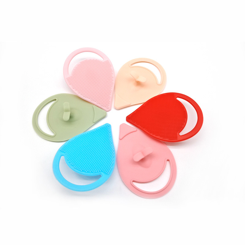 Silicone facial cleansing device, manual cleaning facial brush, soft bristle silicone massage brush, pore cleaner, silicone facial cleansing brush, exclusively for export pic 4