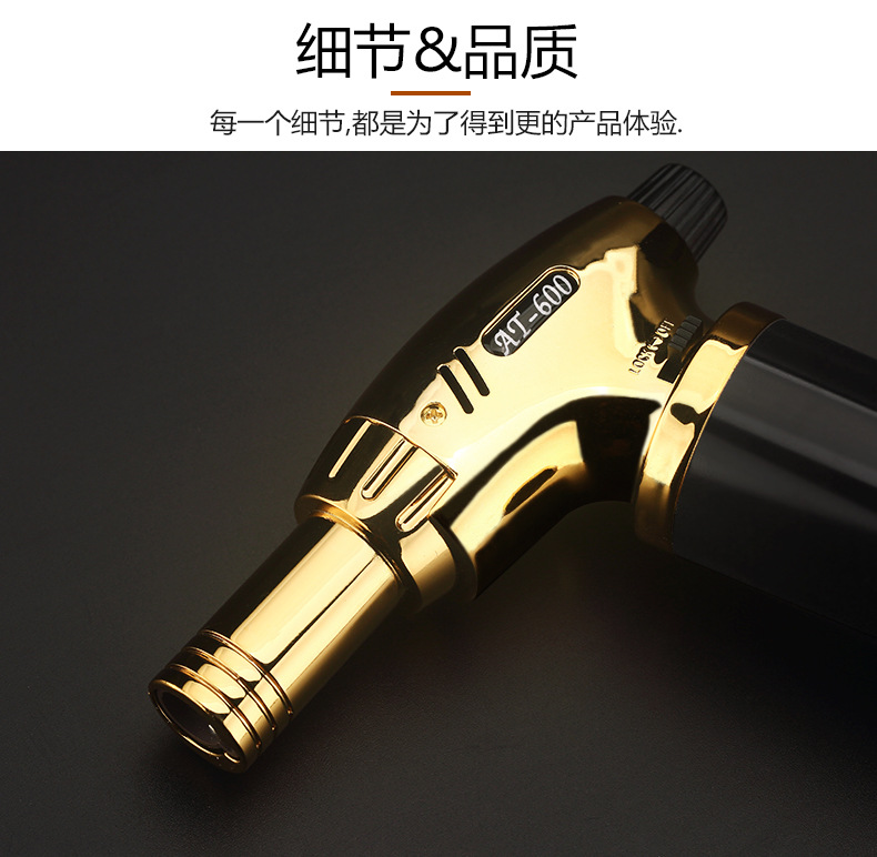 厂家直供直冲喷火器雪茄专用打火机丁烷户外防风烧烤野餐点火器详情7