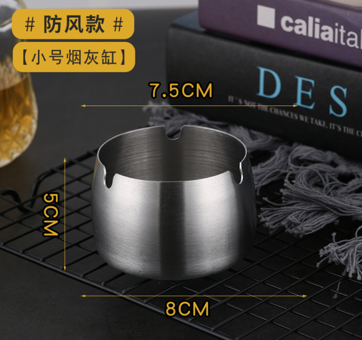 Thickened stainless steel ashtray pic 5