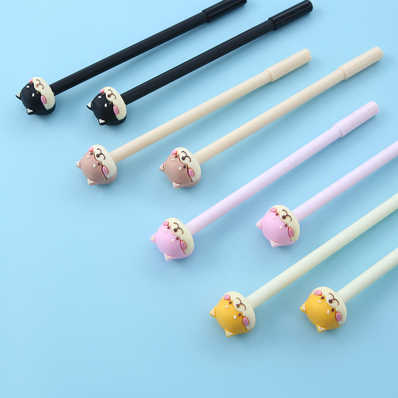 Korean version 2099 cartoon animal party signature pen Stationery store Puppy silicone gel pen high appearance level manufacturer pic 7