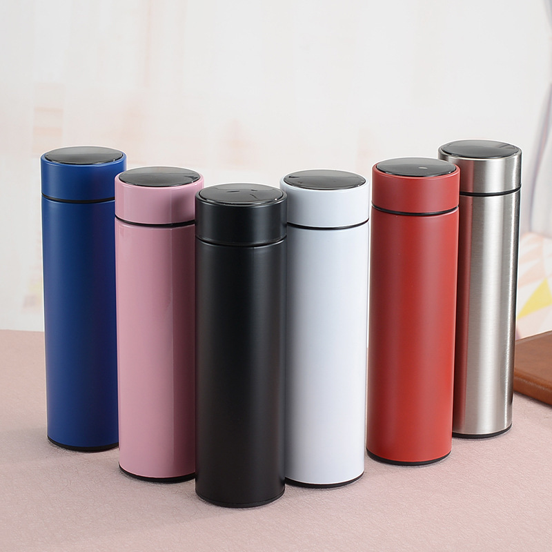 304 stainless steel insulated cup, smart temperature display, business straight cup, temperature measurement car water cup, gift cup, temperature cup pic 6