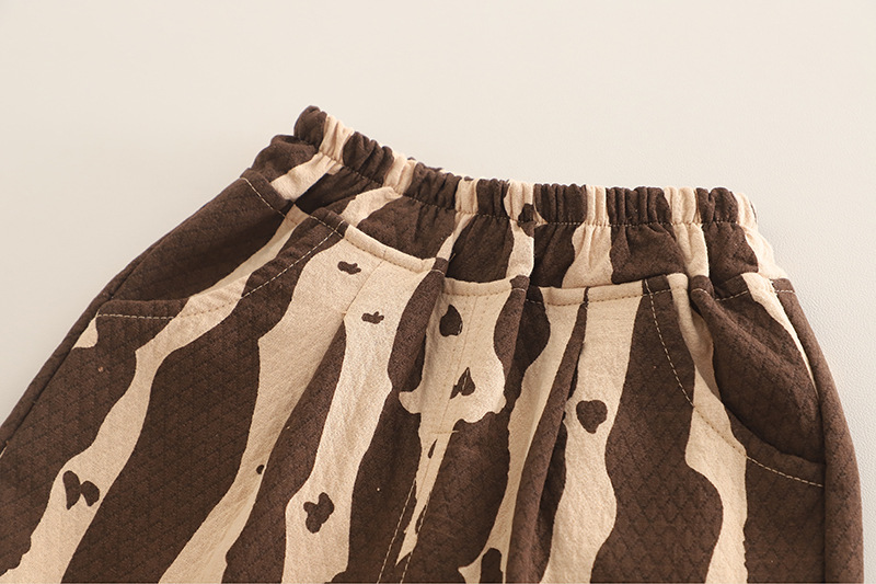 2025年童装春秋款儿童套装韩版休闲眼镜熊动物卫衣长袖两件套洋气详情11