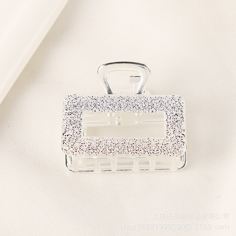 Cross-border korean version alloy plating hairpin tarjeta de pelo simple influencer mujer pelo agarrar moda versátil chao-chan liu clip pic 9