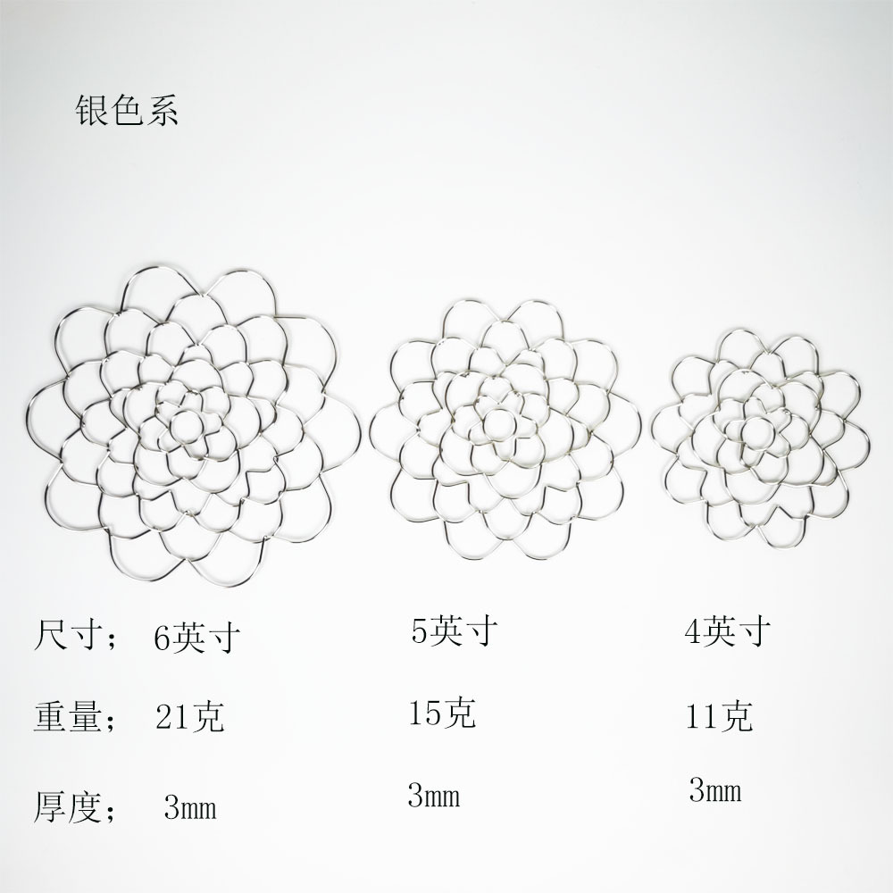 跨境金属铁艺不锈钢插花辅助器工艺品家居花朵插花辅助器软装饰详情9
