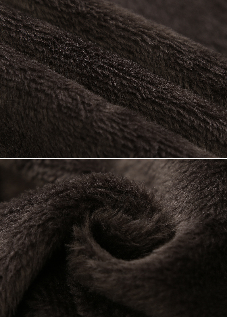 2020 New style of casual pants for middle-aged and elderly women, fleece and thickened warm long pants, large-sized mom pants for winter pic 17