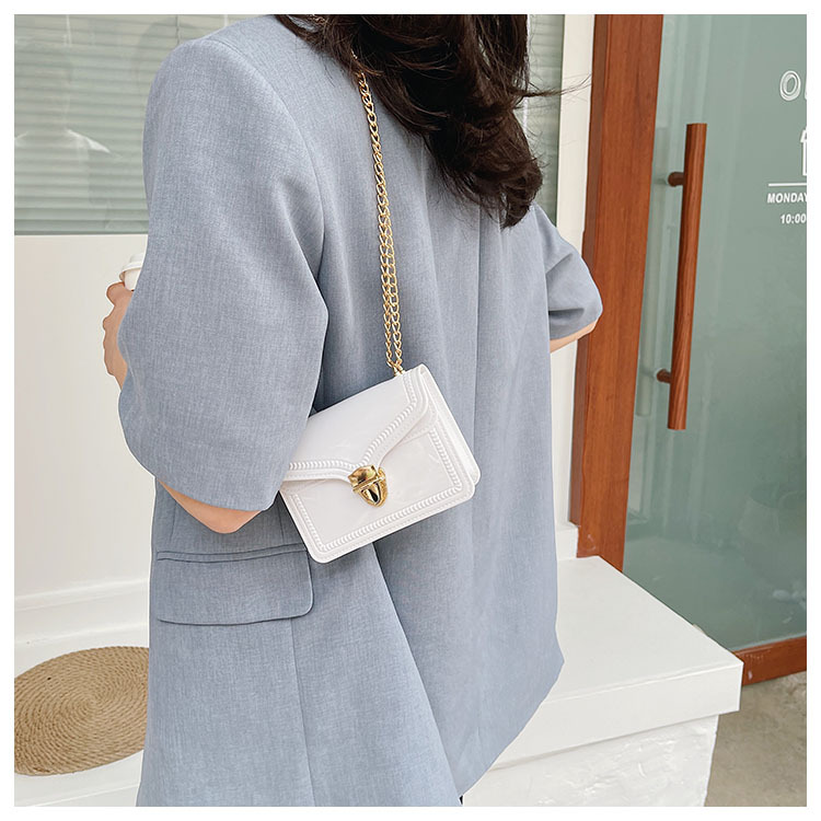 2021夏季新款PVC果冻包mini时尚花边小方包化妆包单肩斜挎ins女包详情15