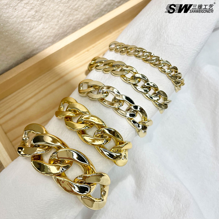 New open-top acrylic chain shoulder straps, trouser chains, DIY hardware bag chains, earrings, bracelets, necklaces and other diy accessories pic 7