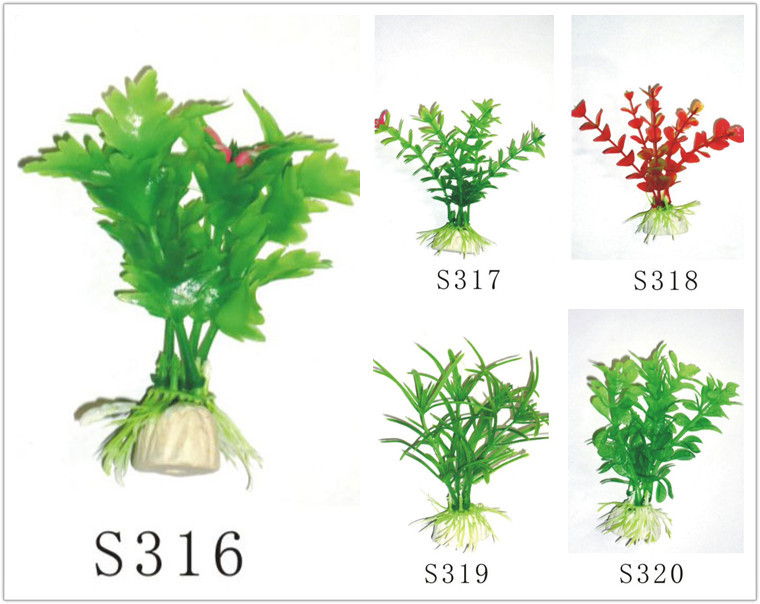 批发仿真塑料小号水草 水族箱装饰塑料草 宝杰外贸出口塑料小草详情27