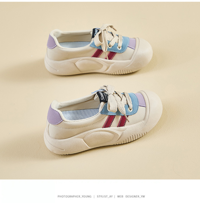 2024秋季小白鞋新款韩版ins女学生增高厚底运动板鞋休闲鞋KT2682详情22