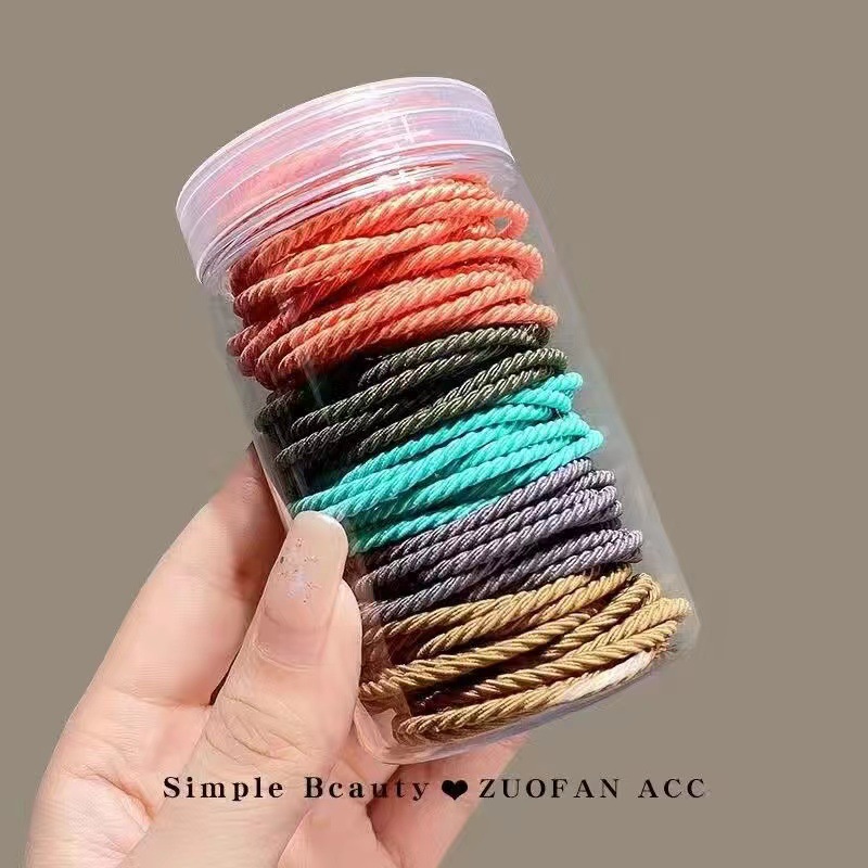 橡皮筋女扎头发圈高弹力耐用不勒头发绳2022新款夏季简约气质头绳详情8