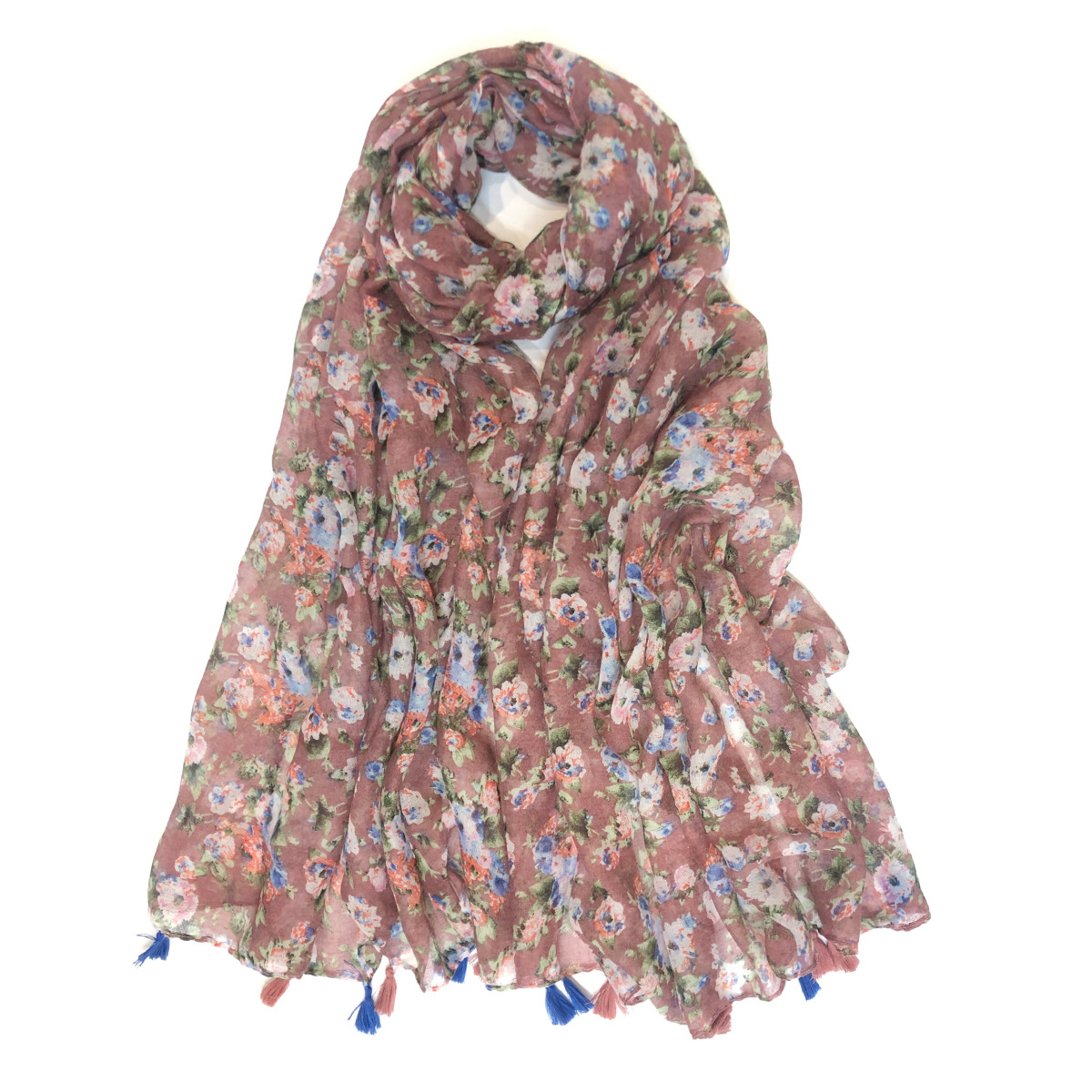 一件代发新款欧美春夏季时尚百搭印花流苏围巾 披肩 跨境专供 工厂批发详情22