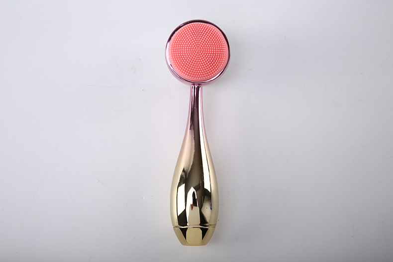 New bowling ball facial cleansing brush, electroplated facial cleansing brush, standing brush, manual double-sided silicone facial cleansing device for cleaning and blackhead removal, exclusively for export pic 17